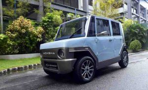 Ideal Motors introduced the Moksha Electric car in Sri Lanka