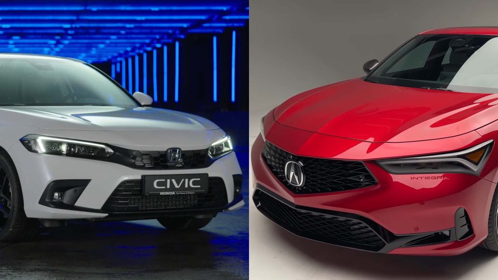 2023 Acura Integra Vs Honda Civic How The 2023 Acura Integra And 2023 Honda Civic Compare Motorcar Specifications